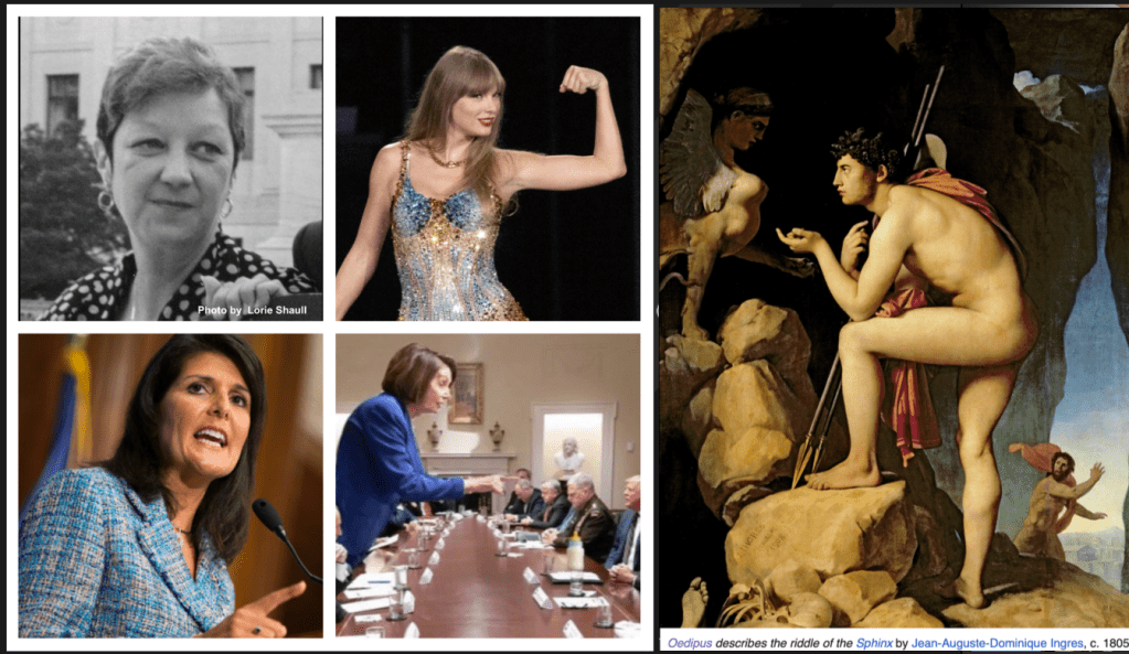 Strong women that can help defeat Donald Trump: Nikki, Nancy, Norma, Taylor, and E. Jean. By Hal Brown,&nbsp;MSW