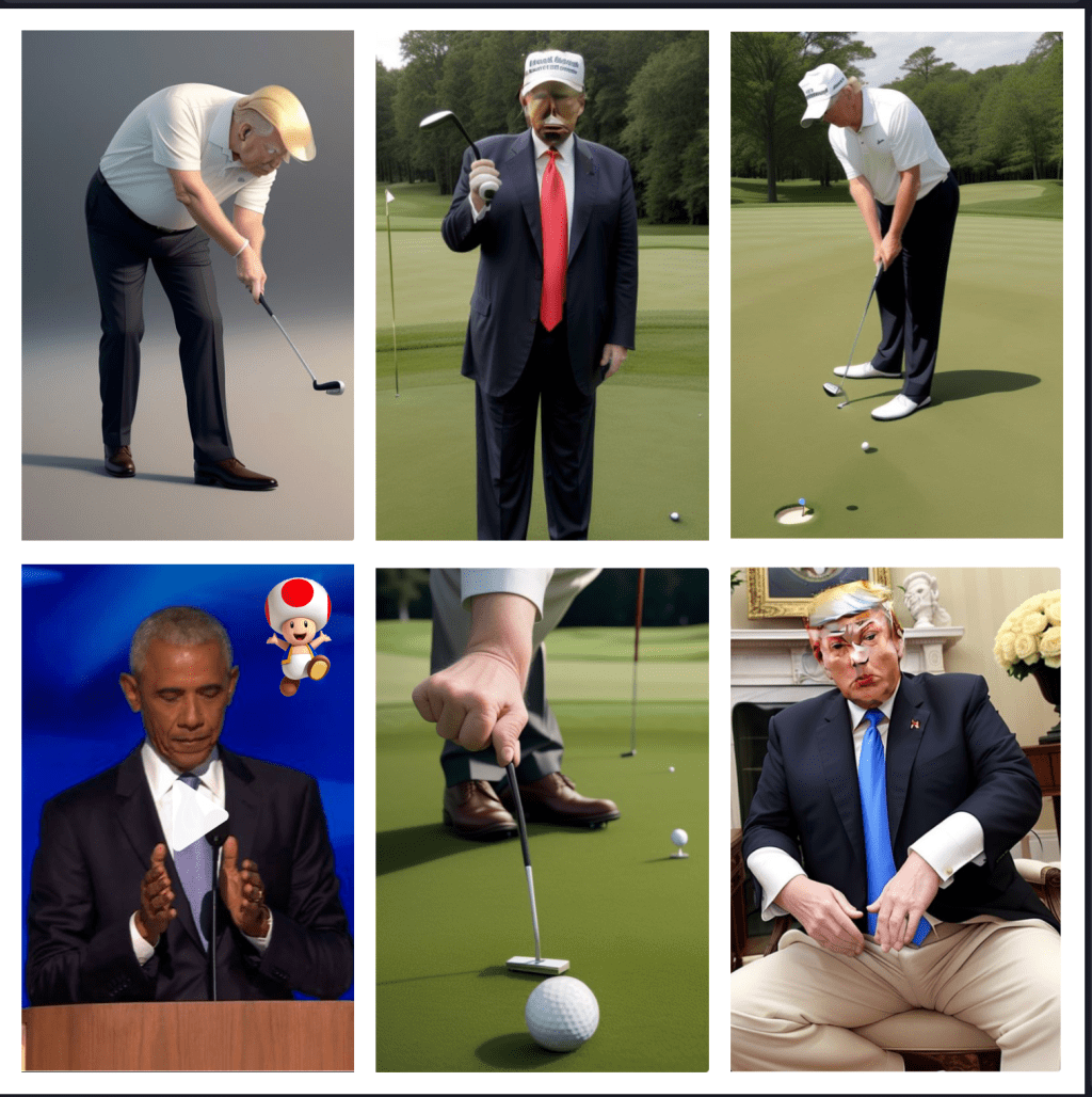 Self-gratification Don: Aides alarmed that Trump is spending tons of time playing with his little putter. By Hal Brown,.&nbsp;MSW