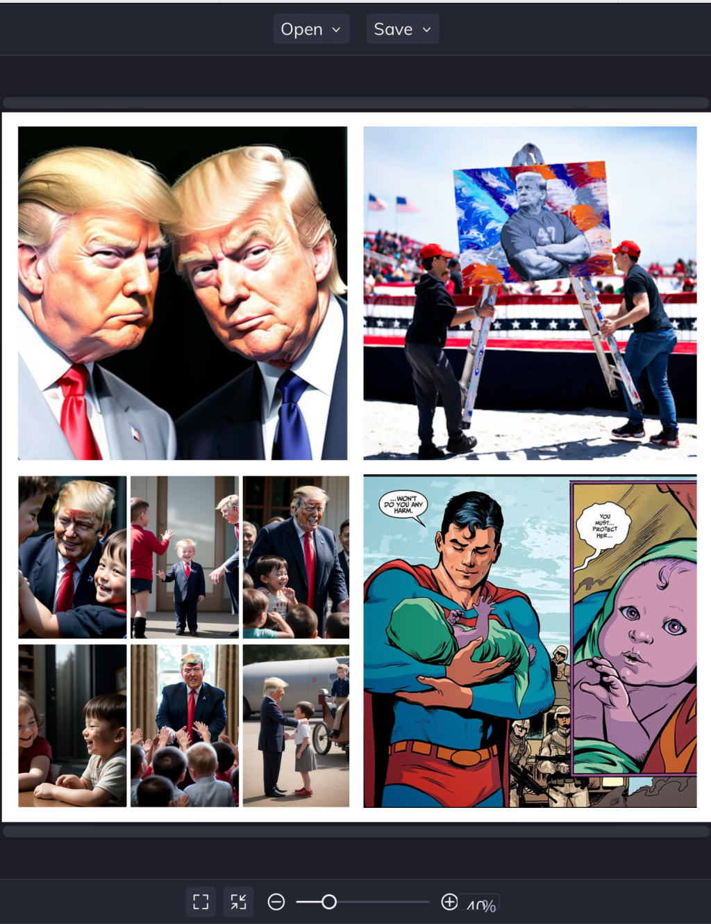 Trump wants to look like a muscle bound superman and a regular caring compassionate human being. Can he sell himself as having two faces? By Hal Brown,&nbsp;MSW