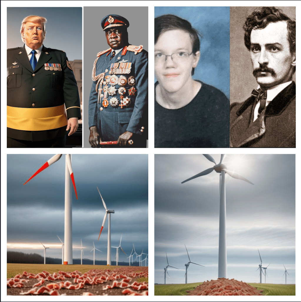 I can joke that Trump thinks that wind turbines kill both bacon and birds, but his dementia is not a laughing matter, by Hal Brown,&nbsp;MSW